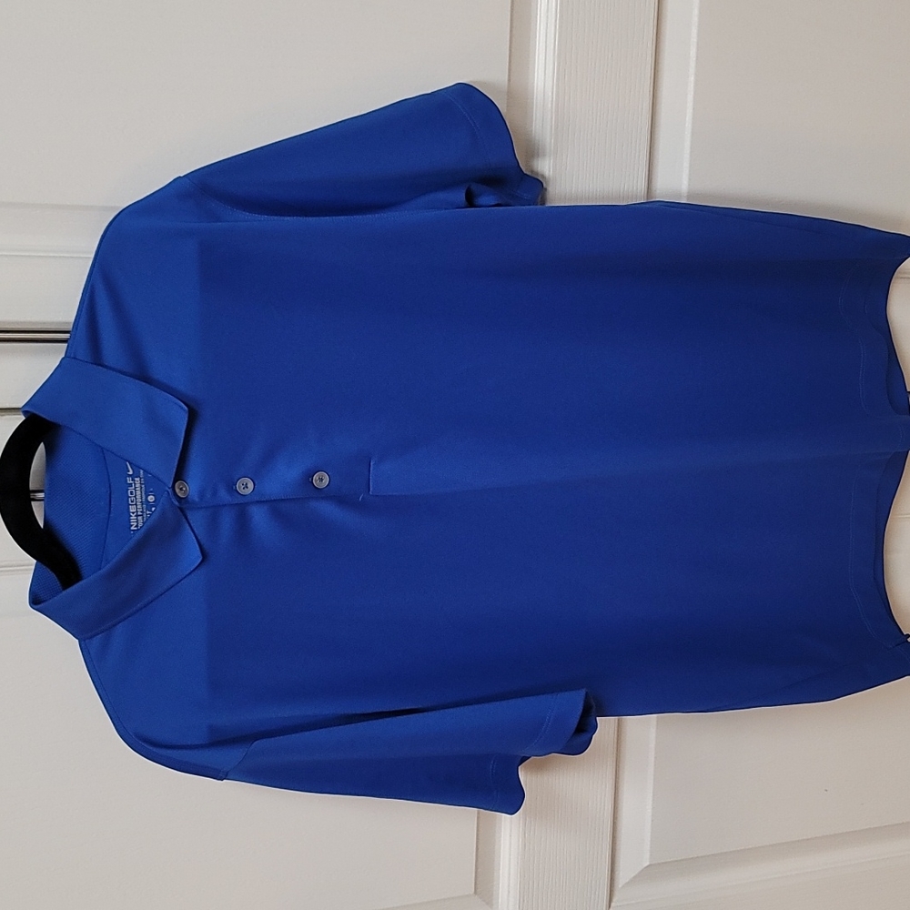 Men's Nike Tour Performance large blue polo shirt